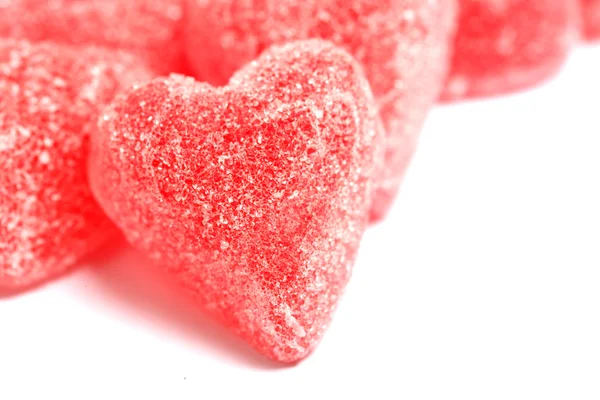 Sugar candy Valentine's hearts — Stock Photo, Image