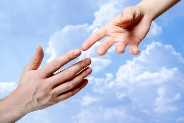 Touching Hands — Stock Photo, Image