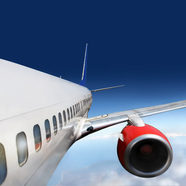 Wings and engines of aircraft