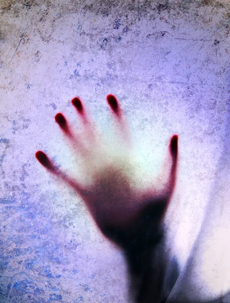 Silhouette of a hand — Stock Photo, Image