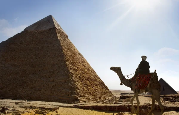 Пирамиды Гизы Каир Египет — стоковое фото