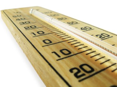 Wooden thermometer clipart