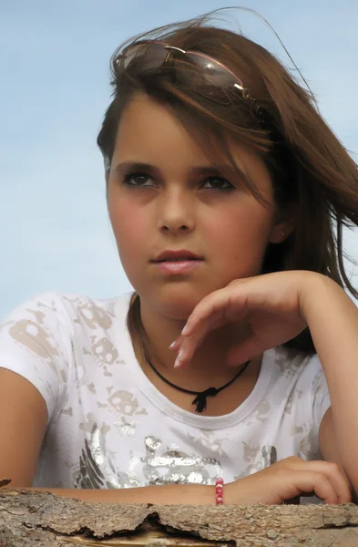 Portrét mladé dívky — Stock fotografie
