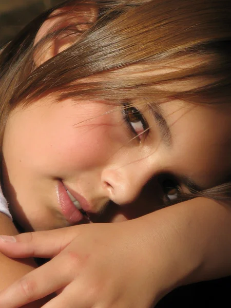 Πορτρέτο ενός νεαρού κοριτσιού Φωτογραφία Αρχείου