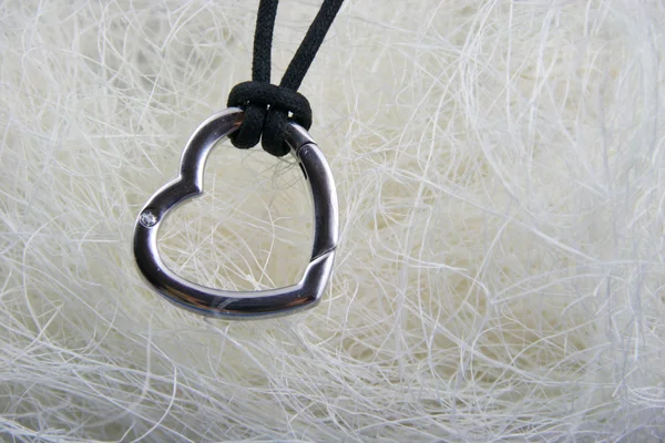 Hjärta hänge - nacklace — Stockfoto