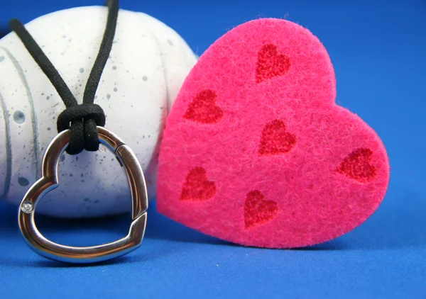 Кулон сердца - nacklace — стоковое фото