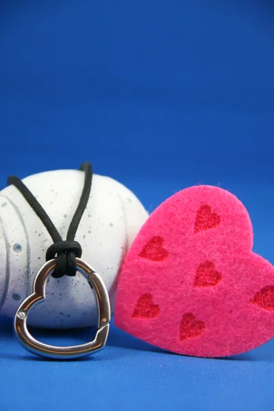 Кулон сердца - nacklace — стоковое фото