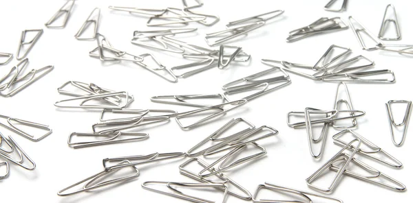 stock image Paper clips isolated on white fone