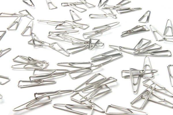 stock image Paper clips isolated on white fone