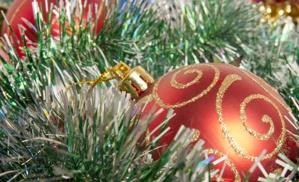 Decoraciones Vidrio Árbol Navidad Bolas Colores Superficie Texturizada —  Fotos de Stock