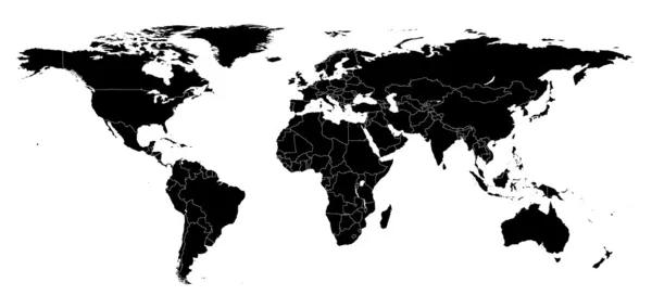 Detay dünya haritası — Stok fotoğraf