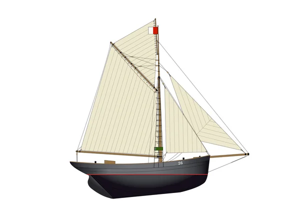 Бристольская лоцманская яхта — стоковый вектор