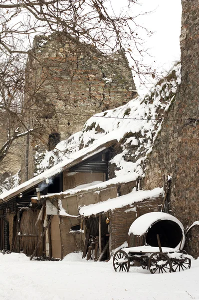 Obszarów wiejskich zimowa scena — Zdjęcie stockowe