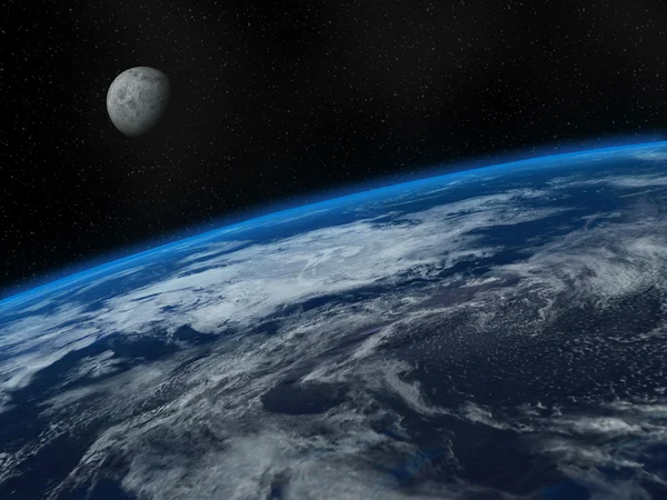 Maa ja kuu — kuvapankkivalokuva