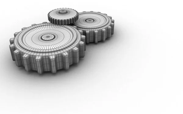 stock image Isolated 3d gears