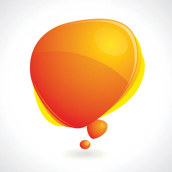 Renkli Vektör Yansıma Ile Konuşma Balonu — Stok Vektör
