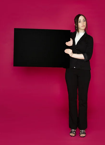 Presenting a board — Stock Photo, Image