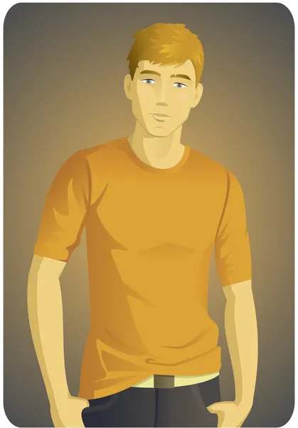 Чоловік у сорочці Набір-1 — стоковий вектор