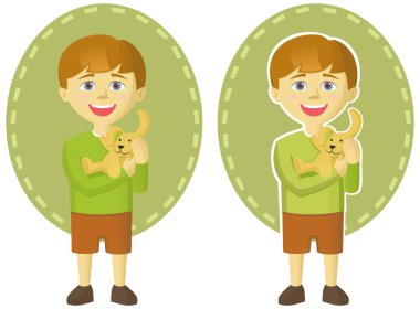 I Love My Pet (mini puppy) clipart