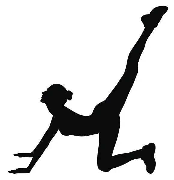 Exercices de fitness — Image vectorielle