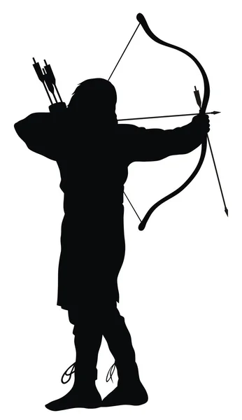 弓箭手 — 图库矢量图片
