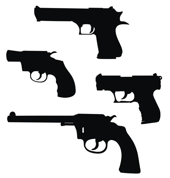 stock vector Pistols