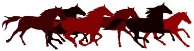 Horses clipart