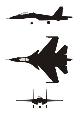 Jet fighter clipart