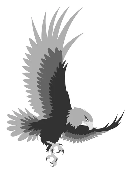Aquila volante — Vettoriale Stock