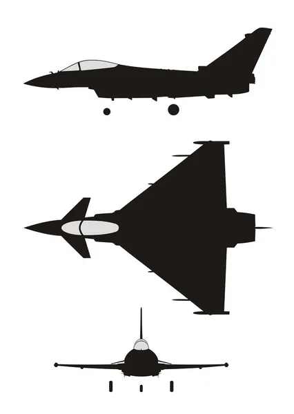Jet fighter — Stock Vector