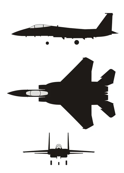 Jet fighter — Stock Vector