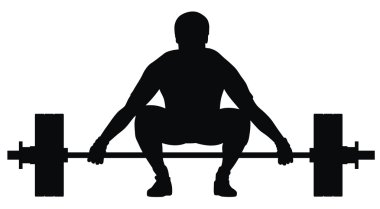 Weight lifter athlete clipart