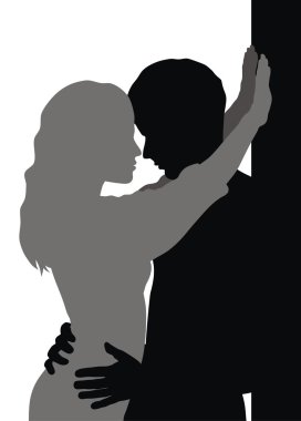 Couple in love clipart