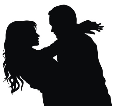 Couple in love clipart