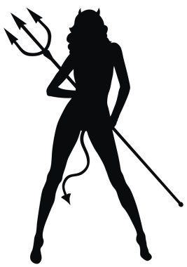 Devil woman clipart