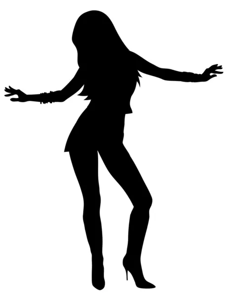 Dansande kvinna — Stock vektor