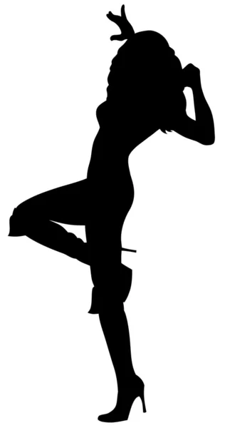Donna danzante — Vettoriale Stock
