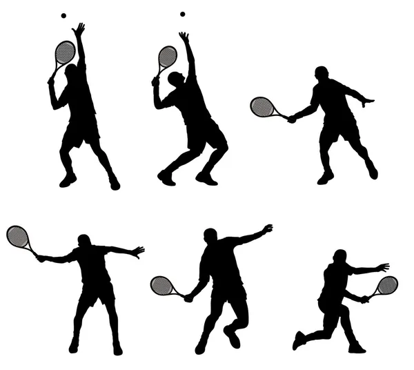 Tennisspelare — Stock vektor