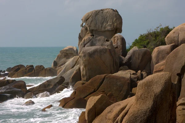 Rock Pobřeží Thajsku Kho Samui — Stock fotografie