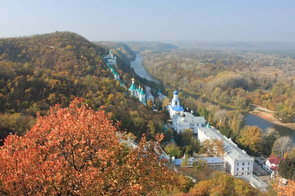 stock image The Sviatohirsk Cave Monastery in Ukraine, Sviatohirsk