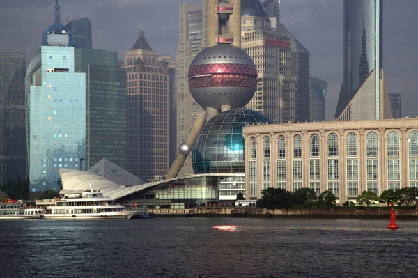 Området Pudong Shanghai Kina — Stockfoto