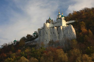 The Sviatohirsk Cave Monastery in Ukraine clipart