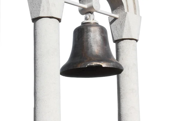 Bell, church; architecture; religion; nobody; spirituality; blue; decoratio — Stock Photo, Image