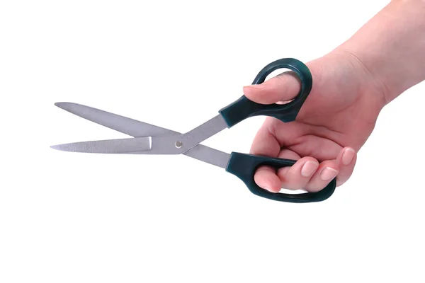 stock image Scissors,scissors; white; isolated; background; cutting; metal; red; op