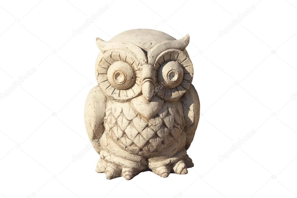 wooden owl figurine