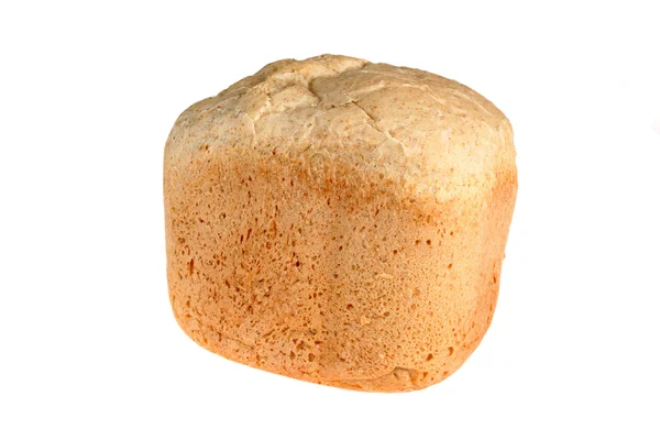 Baked Home Bread Maker White Wheat Bread — Stock Photo, Image