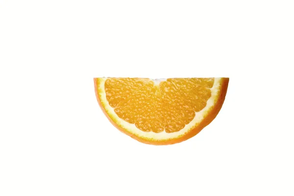 Сегмент Спелого Апельсина Белом Фоне — стоковое фото