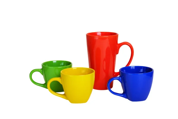 Mehrfarbige Tassen — Stockfoto