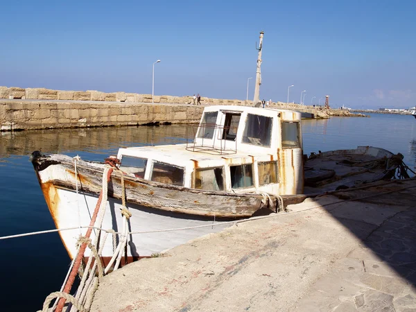 stock image Old boat in dock