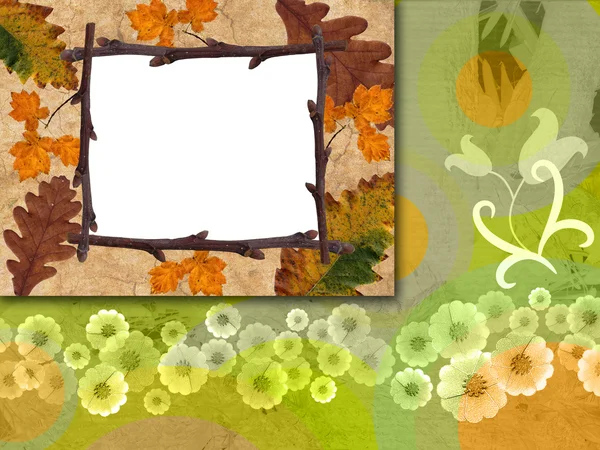Cartão de fundo floral abstrato — Fotografia de Stock